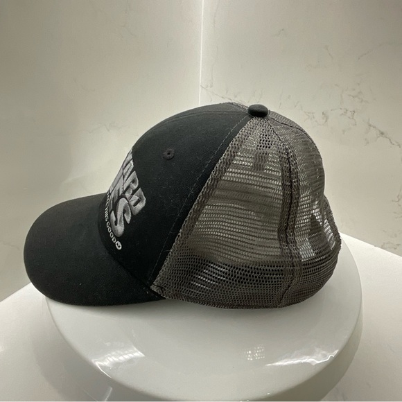 VINEYARD VINES Shark Trucker Hat Ball Cap Adjustable Mesh Black Gray Snapback - Picture 5 of 8